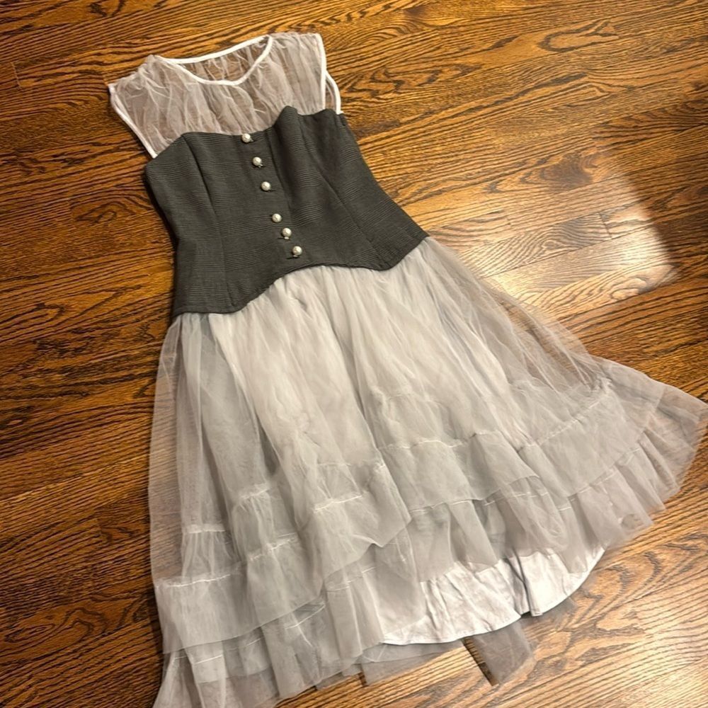 By Anthropologie Sheer Tulle
Corset Twofer Midi Dress - Picture 6 of 10